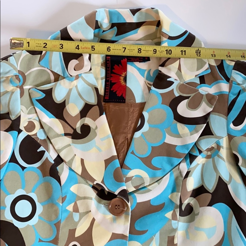 Debbie Shuchat flowered blazer - Picture 4 of 12